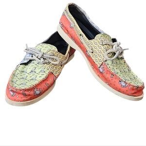 SPERRY VINEYARD VINES Patchwork WOMENS Top-Siders, size 7.5